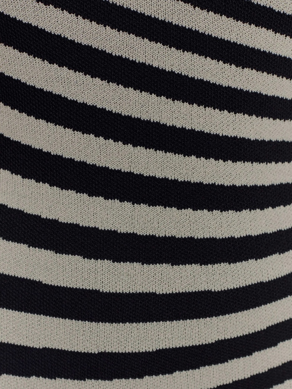 Meshki Black and Cream Striped Midi Dress with Slim Straps - Picture 5 of 6